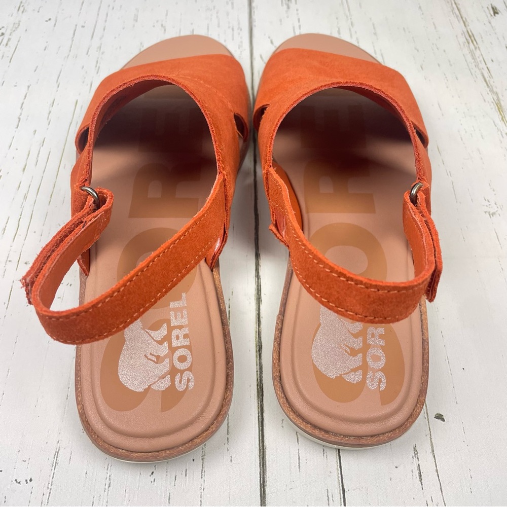 Sorel Ella ll Slingback Suede Leather Sandals - Picture 11 of 16